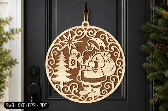Download Santa Claus Christmas Ornament SVG - Christmas ornament Collection