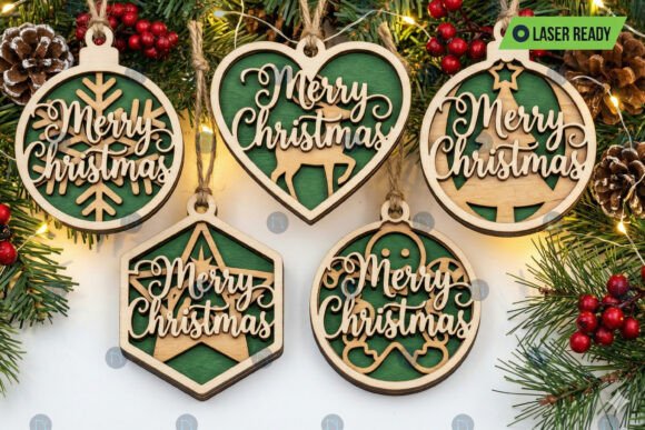 Download Layer Laser Cut Christmas Ornament Bundl - Christmas ornament Collection