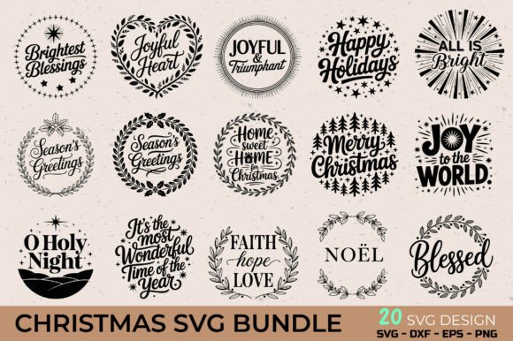 Download Christmas Svg Bundle, Christmas Ornament - Christmas ornament Collection