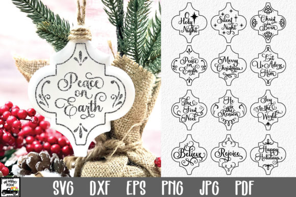 Download Arabesque Christmas Ornaments Bundle - Christmas ornament Collection