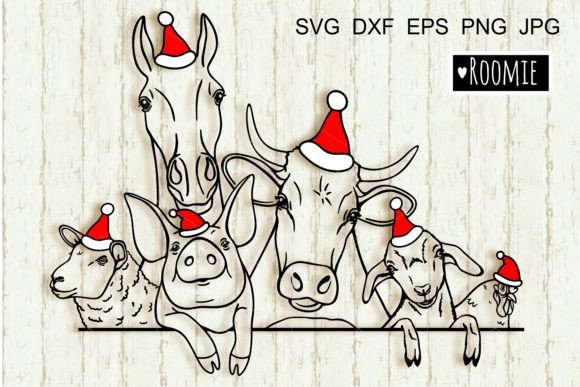 Download Christmas Farm Animals Svg - Premium Resources