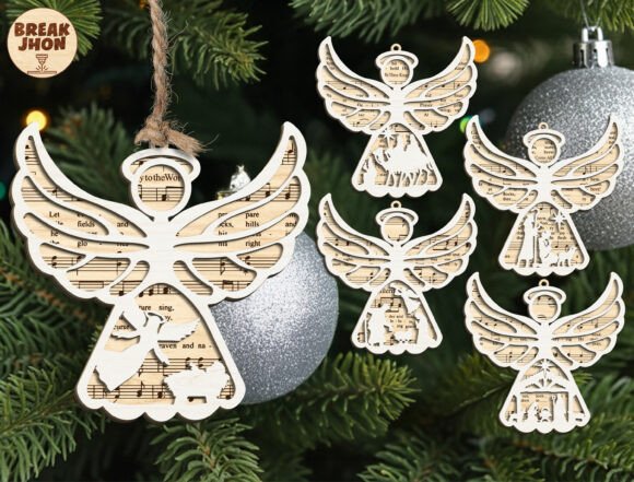 Download Angel Nativity Christmas Ornament SVG - Christmas ornament Collection