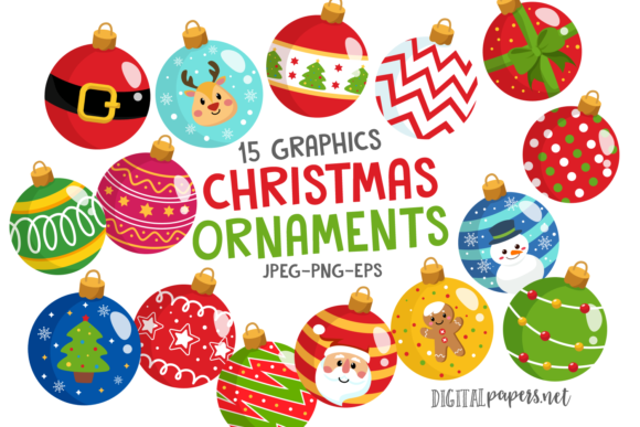 Download Colorful Christmas Ornaments - Christmas ornament Collection