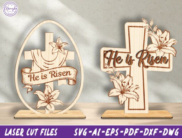 Download He is Risen Easter Cross SVG Bundle - Easter cross svg Collection