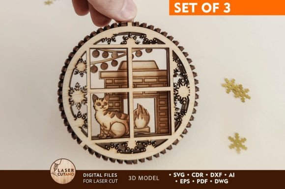 Download CHRISTMAS ORNAMENTS Multilayer File - Christmas ornament Collection